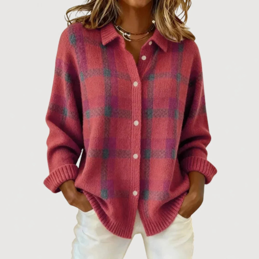 Lucia | Cardigan in Maglia a Quadri