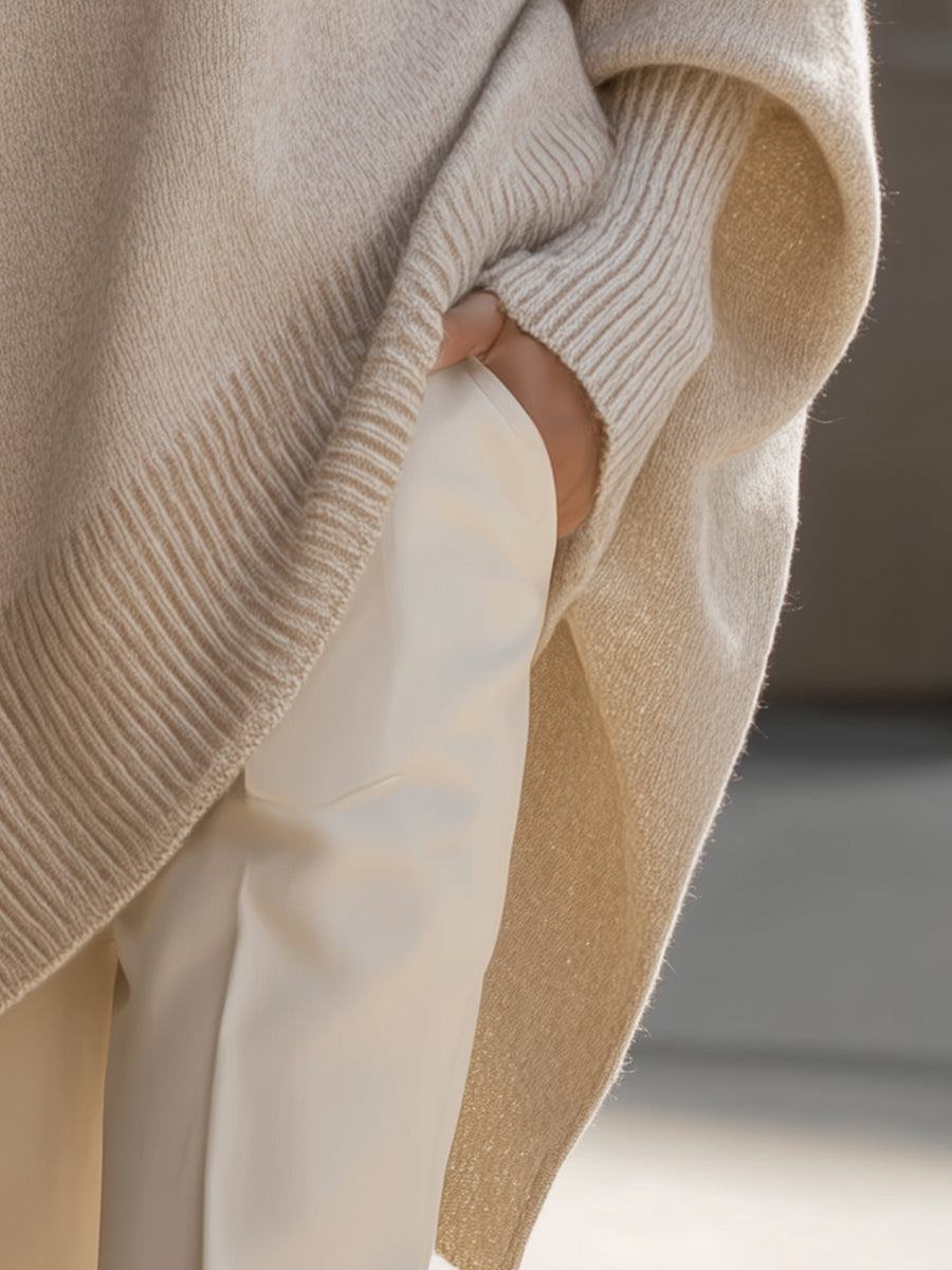 Ludwika™ | Sweter Oversize z Szerokim Dekoltem