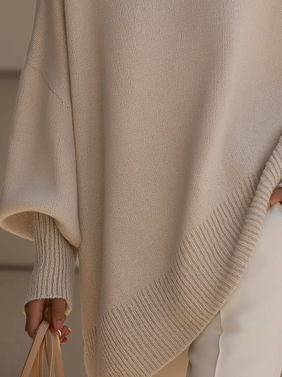 Ludwika™ | Sweter Oversize z Szerokim Dekoltem