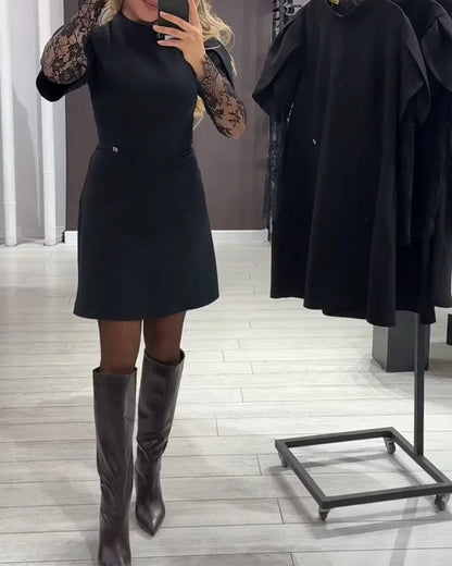 ✨ Sukienka HELENA™ — klasyczna elegancja z koronkowym akcentem