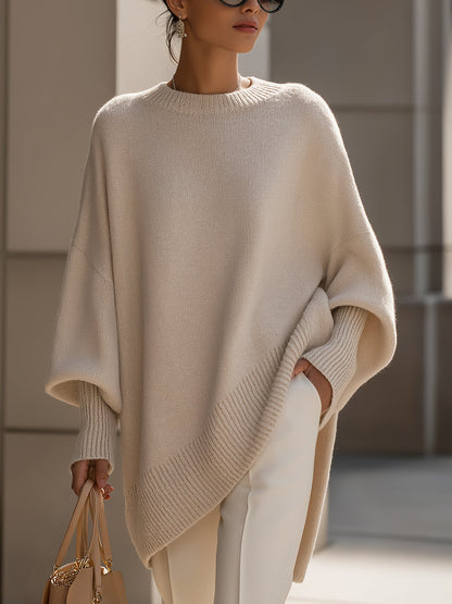 Ludwika™ | Sweter Oversize z Szerokim Dekoltem