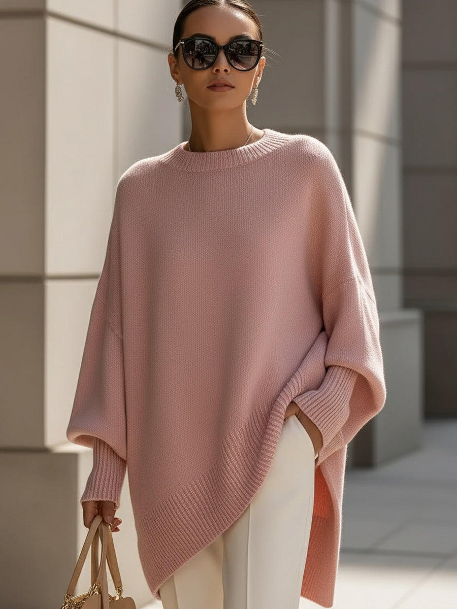 Ludwika™ | Sweter Oversize z Szerokim Dekoltem