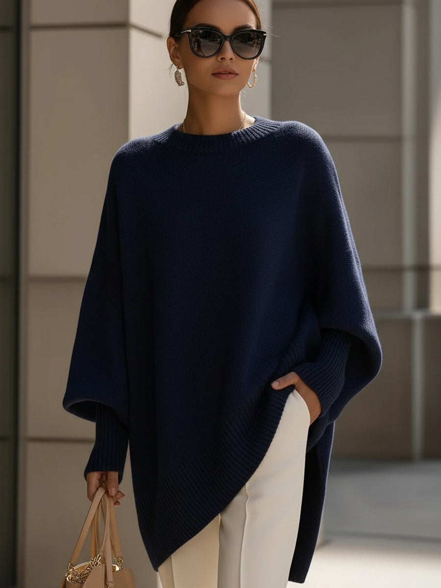 Ludwika™ | Sweter Oversize z Szerokim Dekoltem