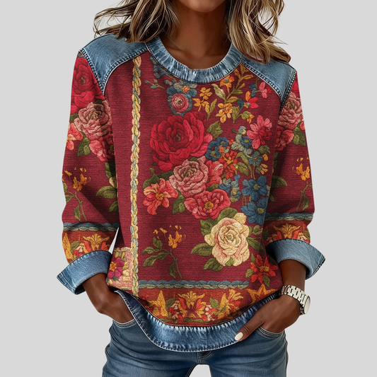 Bernadeta™ | Sweter w Kwiaty