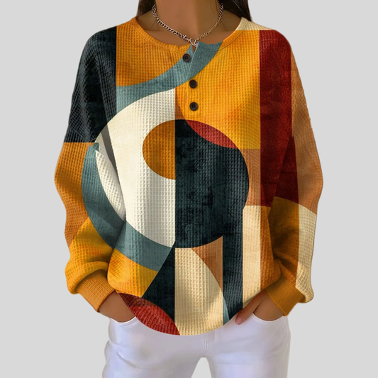 Jadźka™ | Sweter w Geometryczny Wzór