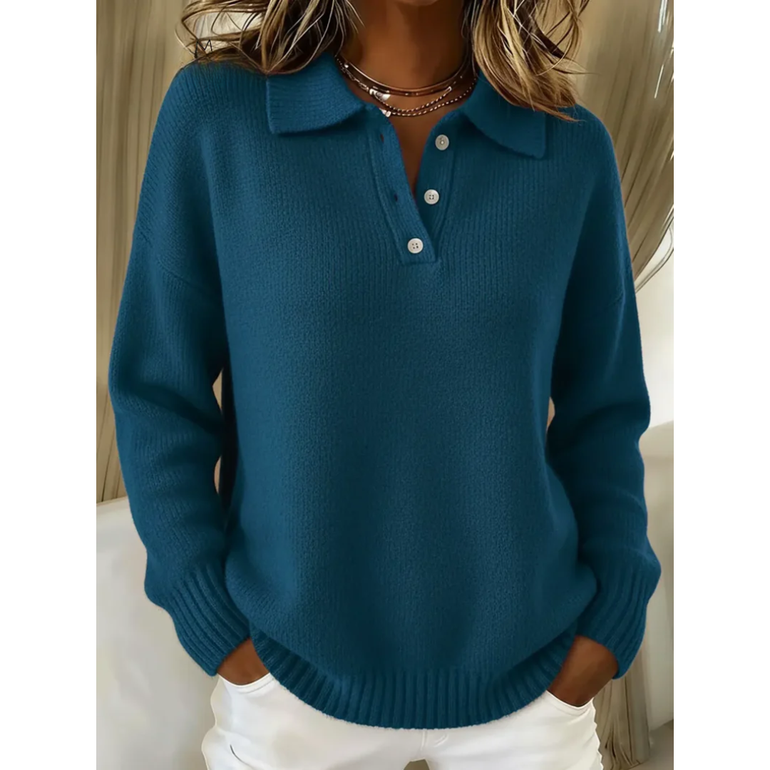 Marina™ | Miękki Sweter Polo