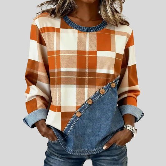 Krystyna™ | Sportowy Top Patchwork