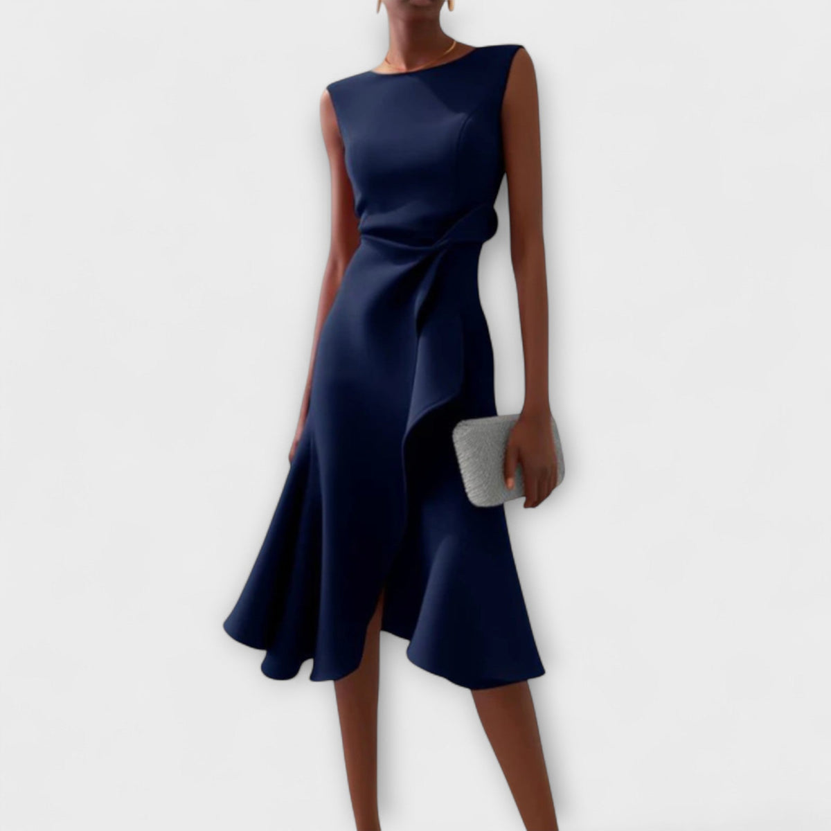 Darlene™ | Elegancka sukienka midi z asymetrycznym dołem