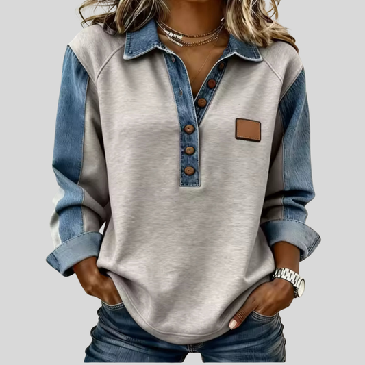 Eliza™ | Sportowy Sweter Kontrastowy