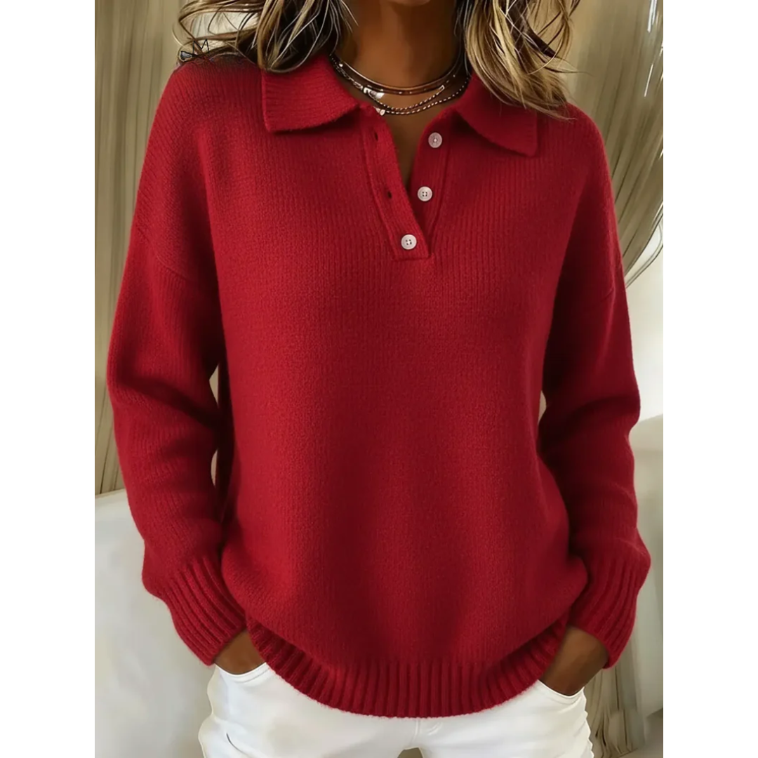 Marina™ | Miękki Sweter Polo