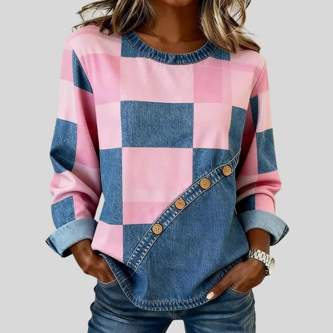 Harmonia™ | Nastrojowy Sweter Patchwork