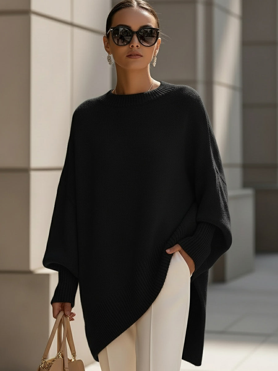 Ludwika™ | Sweter Oversize z Szerokim Dekoltem