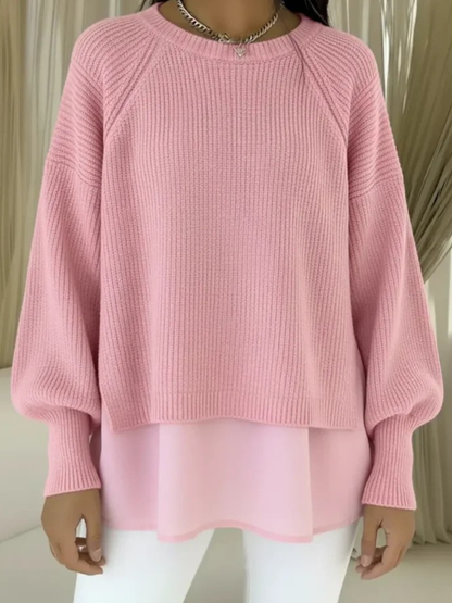 Klelia™ | Sweter z Efektem Dwóch Części