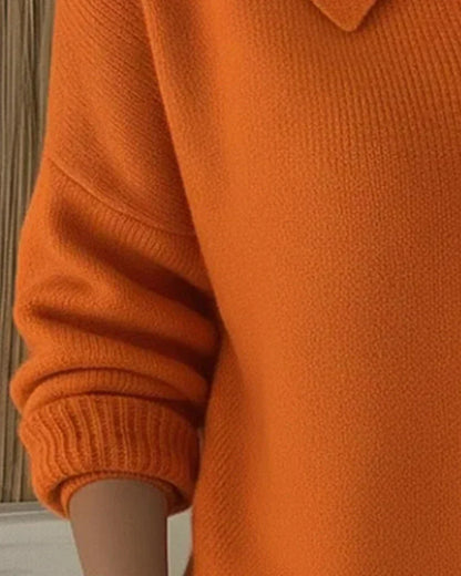 Wela™ | Rozpinany Sweter z Kołnierzem Koszulowym