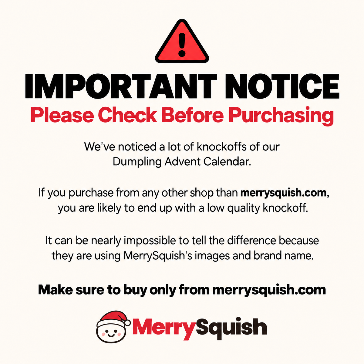 MerrySquish Original Dumpling Advent Calendar