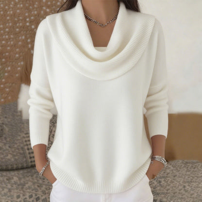 Jola™ | Sweter z Drapowanym Dekoltem