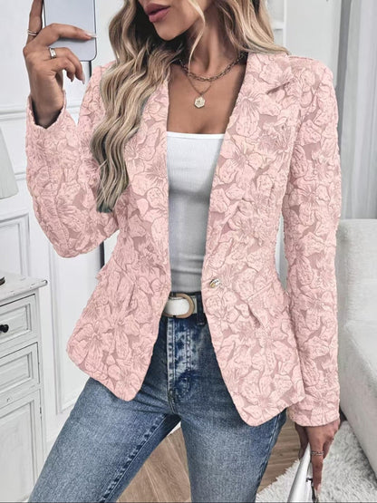 Jerzyna™ | Taliowana Marynarka Żakardowa Paisley