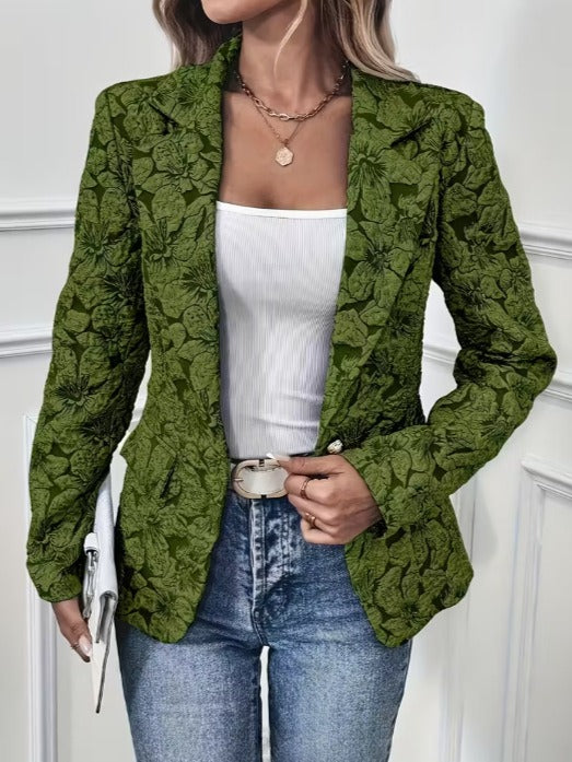 Jerzyna™ | Taliowana Marynarka Żakardowa Paisley