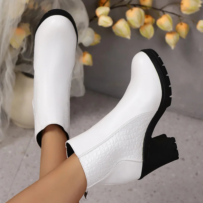 Katarzyna™ Buty na grubym obcasie z prawdziwej skóry i wsparciem łuku stopy 💫