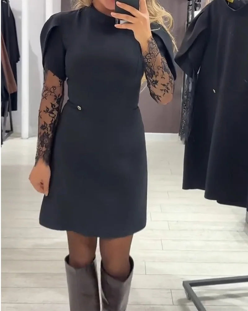 ✨ Sukienka HELENA™ — klasyczna elegancja z koronkowym akcentem