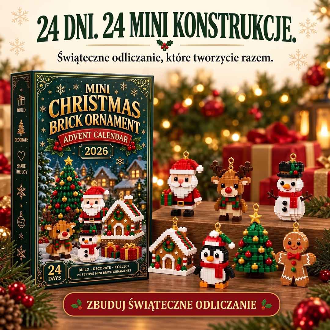 Kalendarz Adwentowy z Klocków 2026 — 24 Mini Świąteczne Konstrukcje