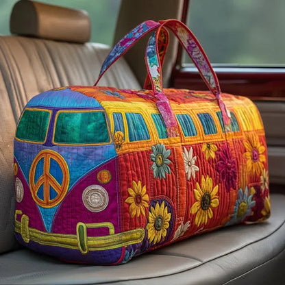 Retro Hippie Bus | Pikowana Torba Podróżna