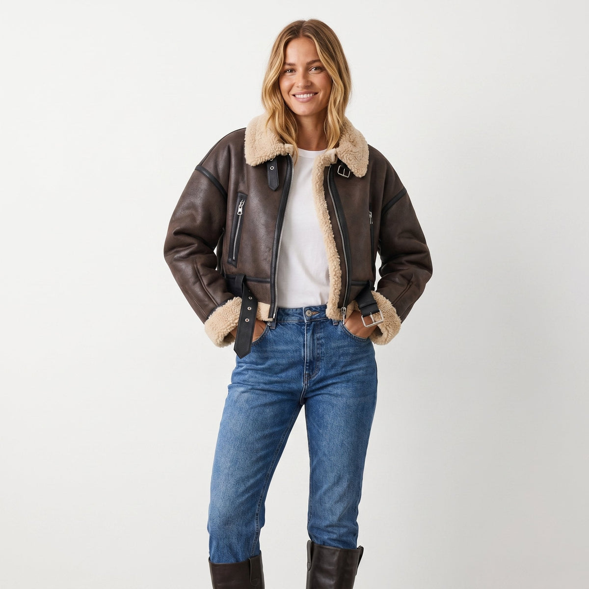 Werena™ | Krótka Kurtka Bomberka Aviator
