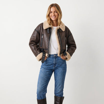 Werena™ | Krótka Kurtka Bomberka Aviator
