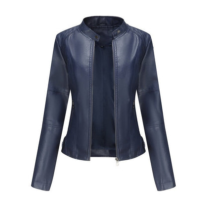 Helena™ | Elegancka Kurtka Moto ze Stójką