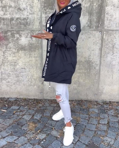 Kamila™ | Parka Midi z Kapturem i Troczkami