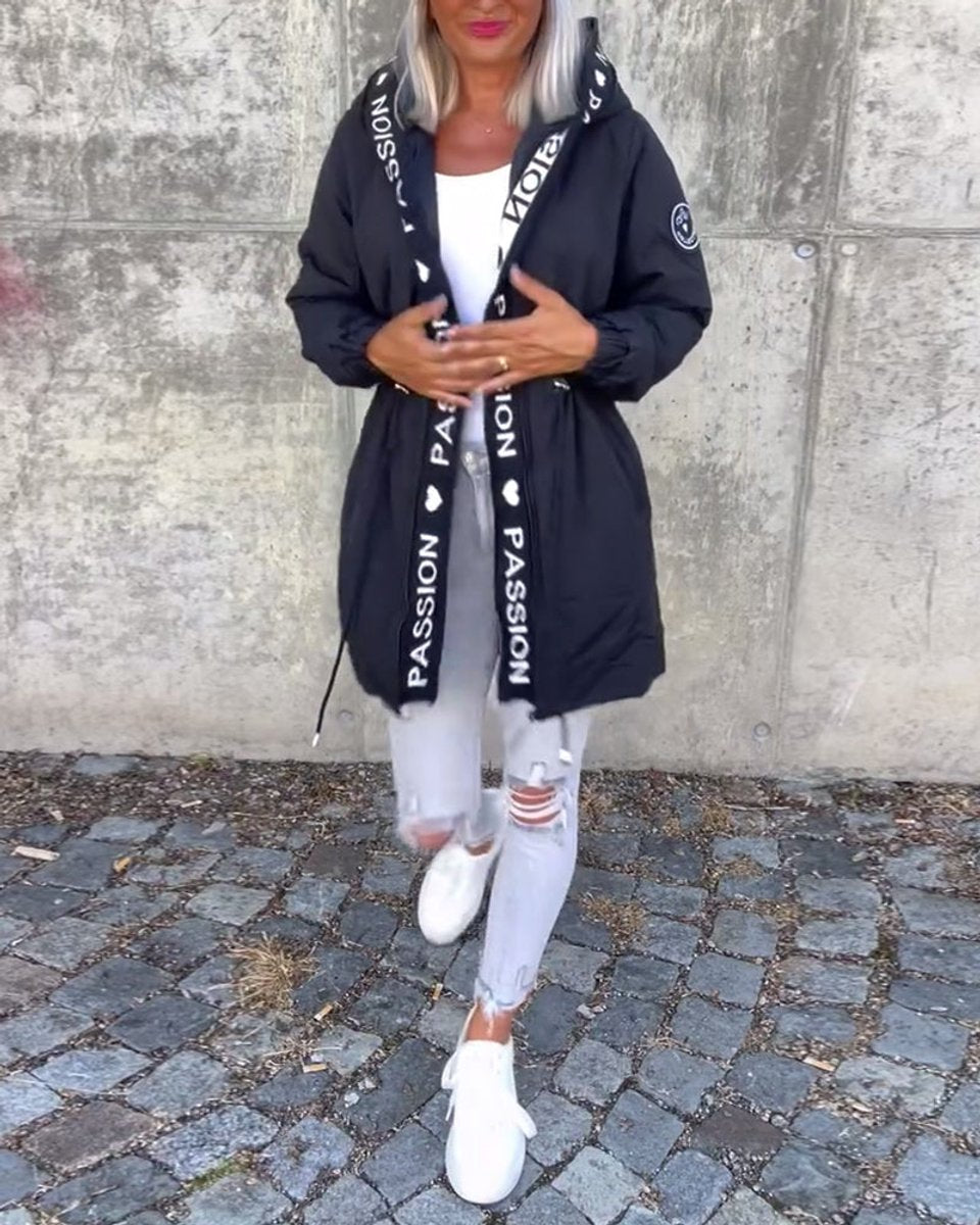 Kamila™ | Parka Midi z Kapturem i Troczkami