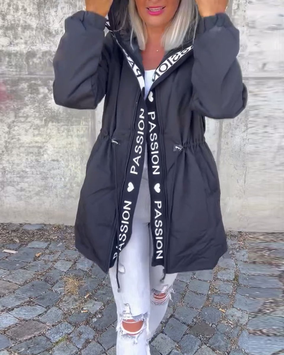 Kamila™ | Parka Midi z Kapturem i Troczkami