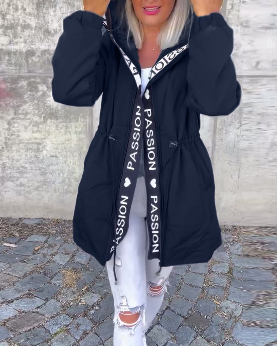 Kamila™ | Parka Midi z Kapturem i Troczkami