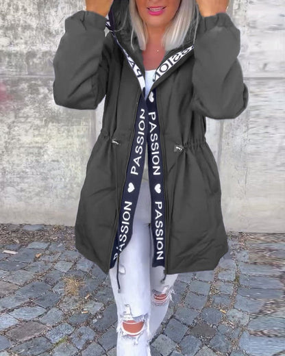 Kamila™ | Parka Midi z Kapturem i Troczkami