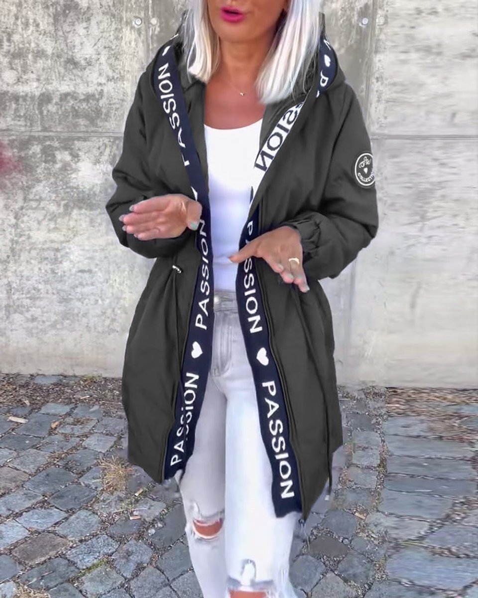 Kamila™ | Parka Midi z Kapturem i Troczkami