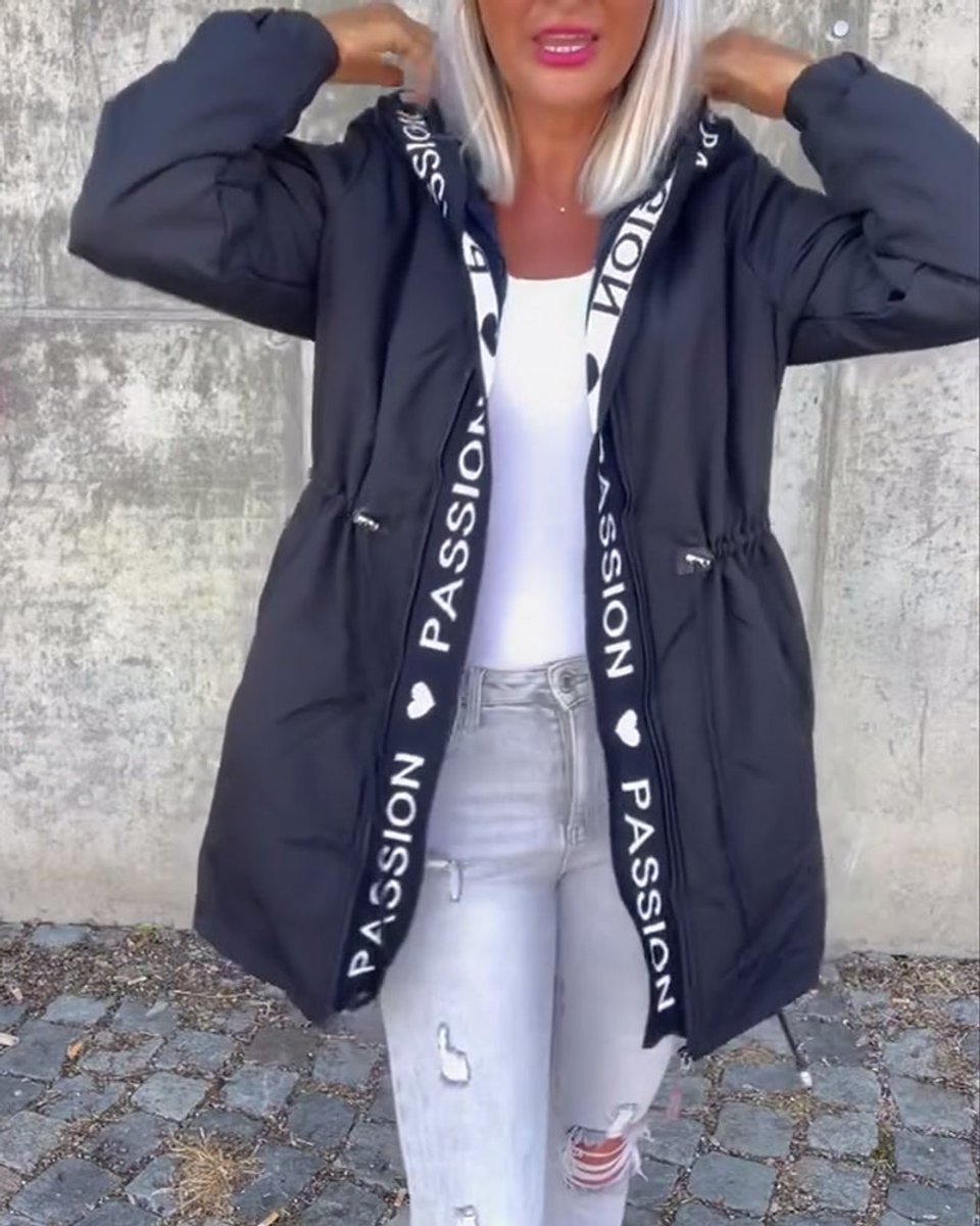 Kamila™ | Parka Midi z Kapturem i Troczkami