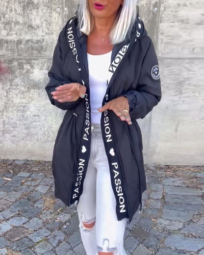 Kamila™ | Parka Midi z Kapturem i Troczkami