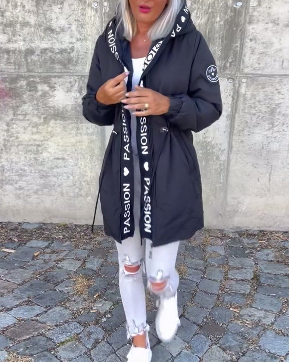 Kamila™ | Parka Midi z Kapturem i Troczkami