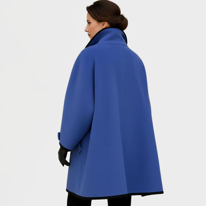 Flora™ | Płaszcz Oversize z Kontrastową Lamówką
